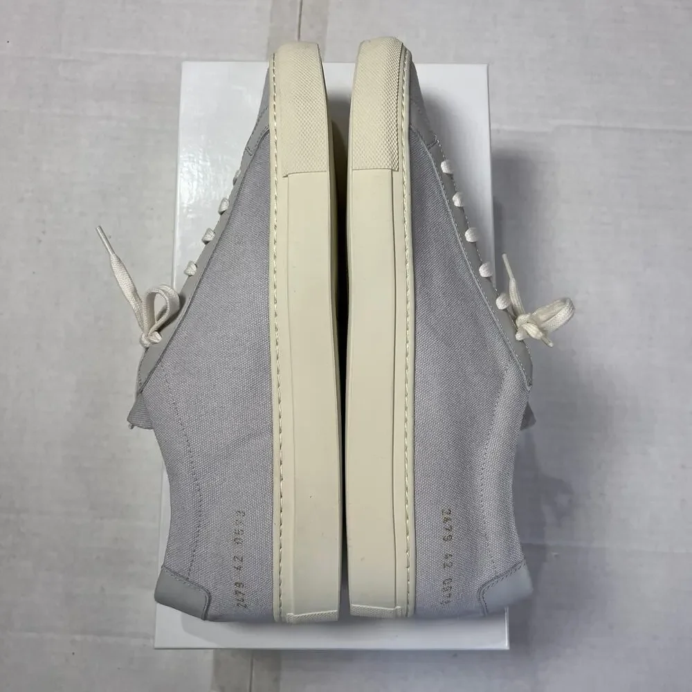 Common Projects Achilles Canvas Sneakers SIZE 42 US 9 Gray 2479 0573 NEW IN BOX